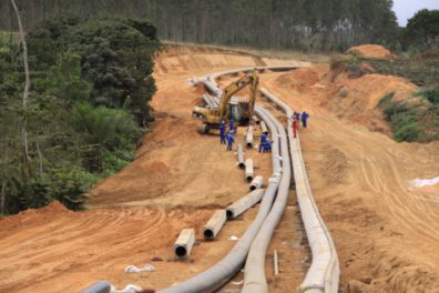 Pipeline construction in Congo