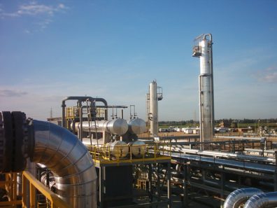 A gas plant in Egypt