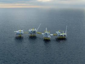 Statoil’s pre-drilling template installed