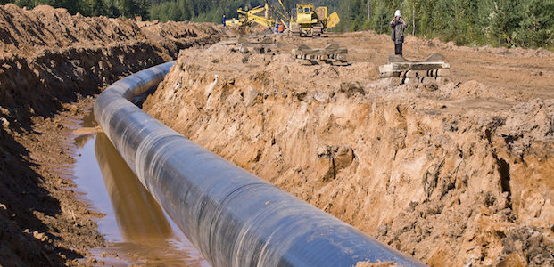 Gas pipeline construction