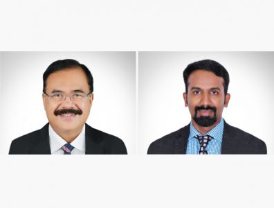 Sunny Kurian, chairman of Astra Engineering & Construction, and Harish Muhammed Bashir, the company’s general manager