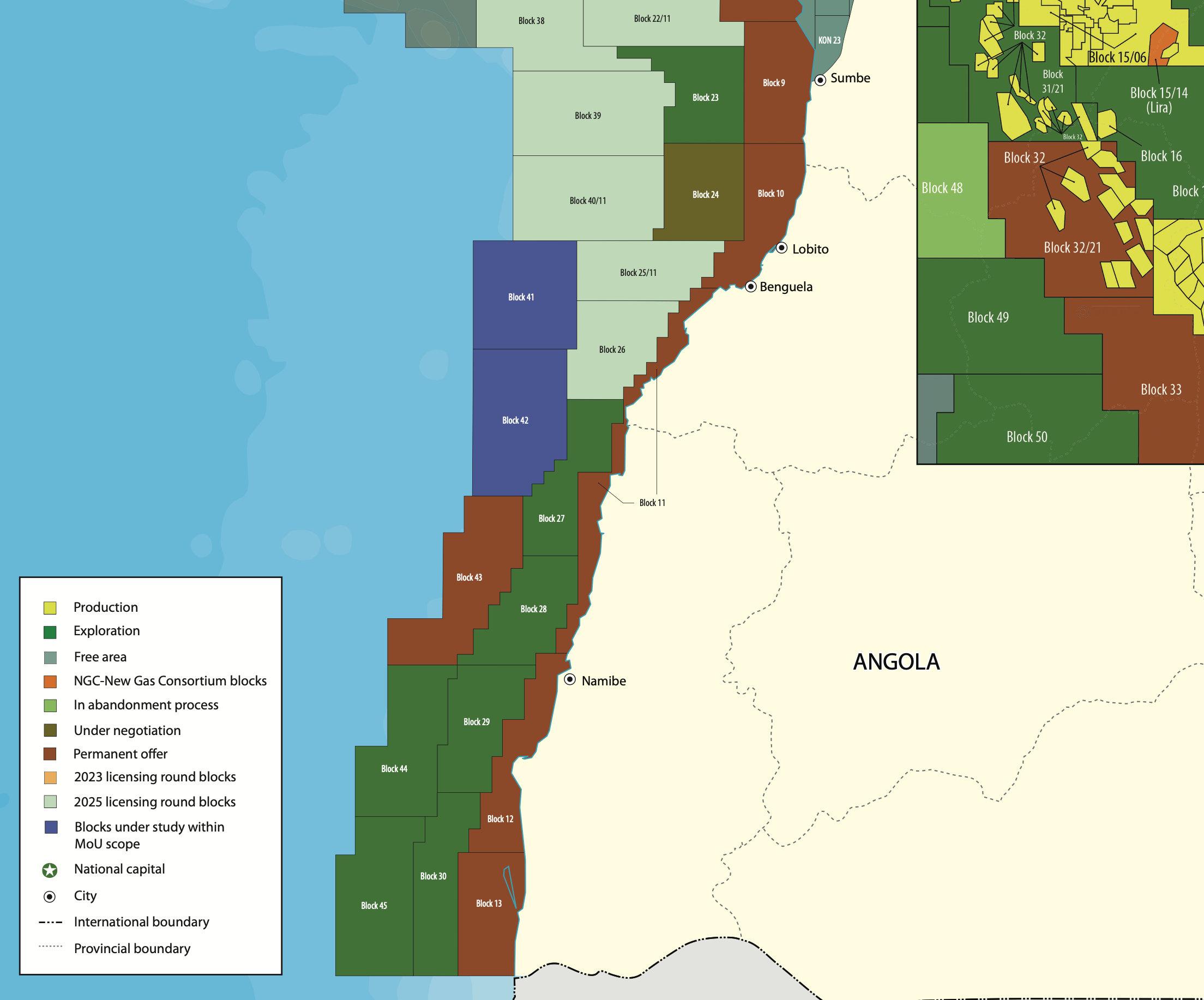 Angola Licence Areas Map 2024 - Image 2