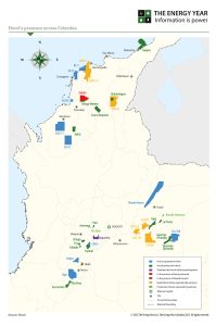 Hocol's presence across Colombia