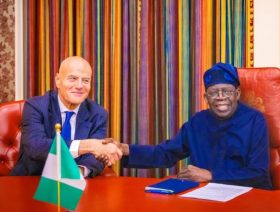 Eni’s Descalzi meets with Nigerian President Tinubu